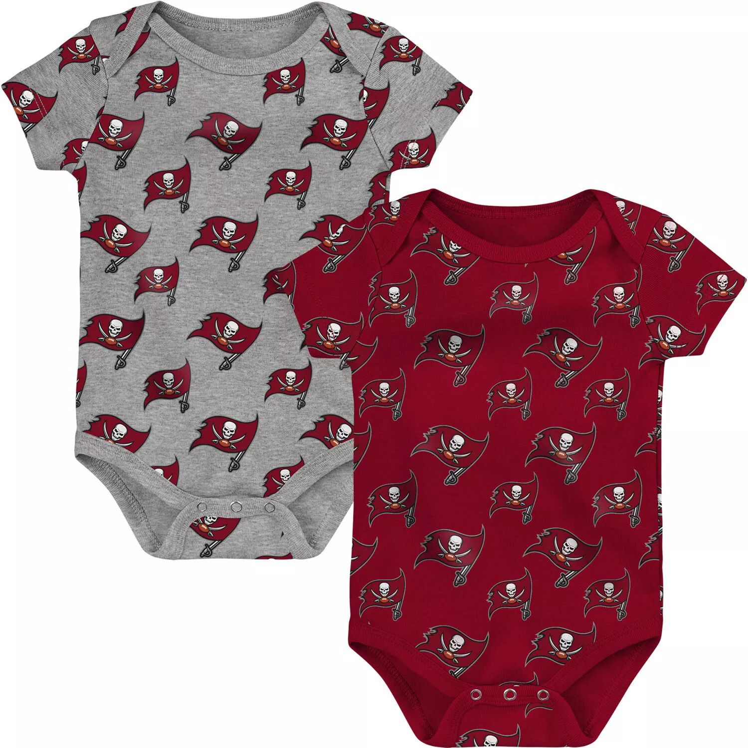 цена Комплект из двух боди красного/серого цвета для новорожденных и младенцев Tampa Bay Buccaneers Outerstuff
