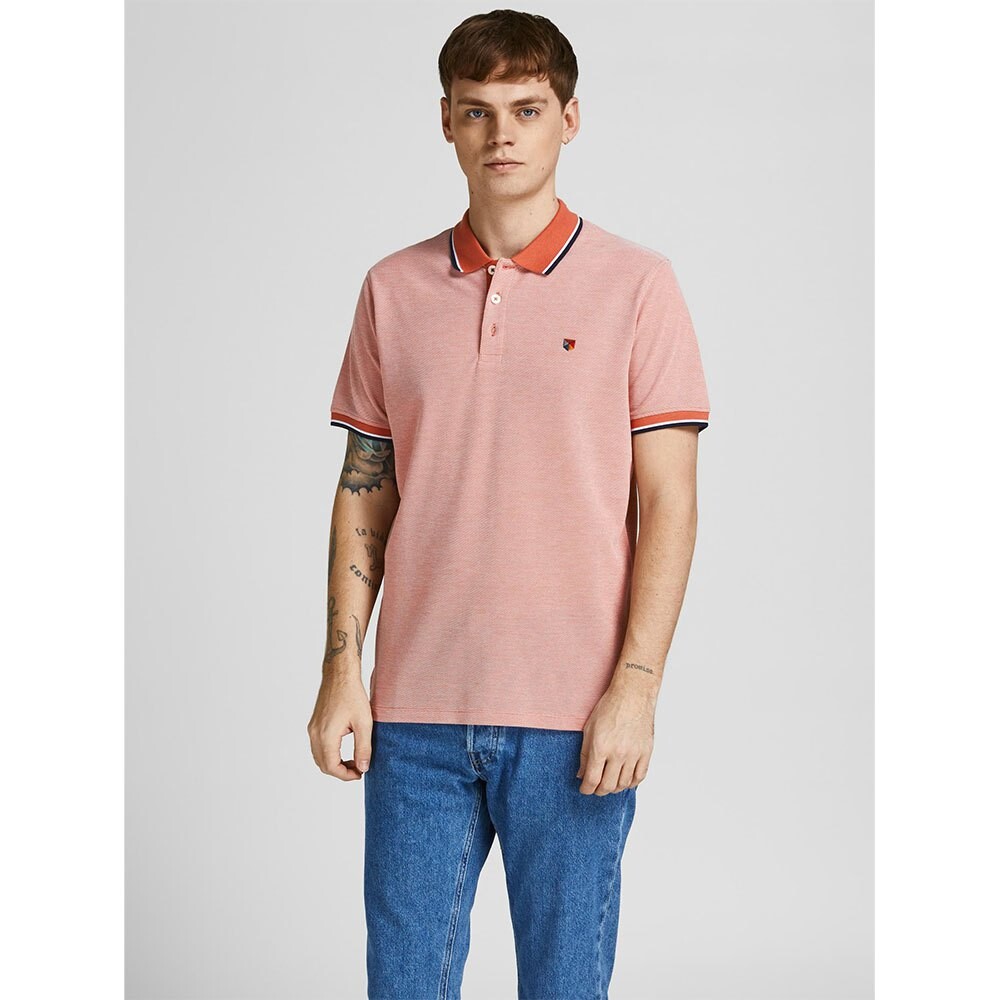 

Поло с коротким рукавом Jack & Jones Bluwin, оранжевый