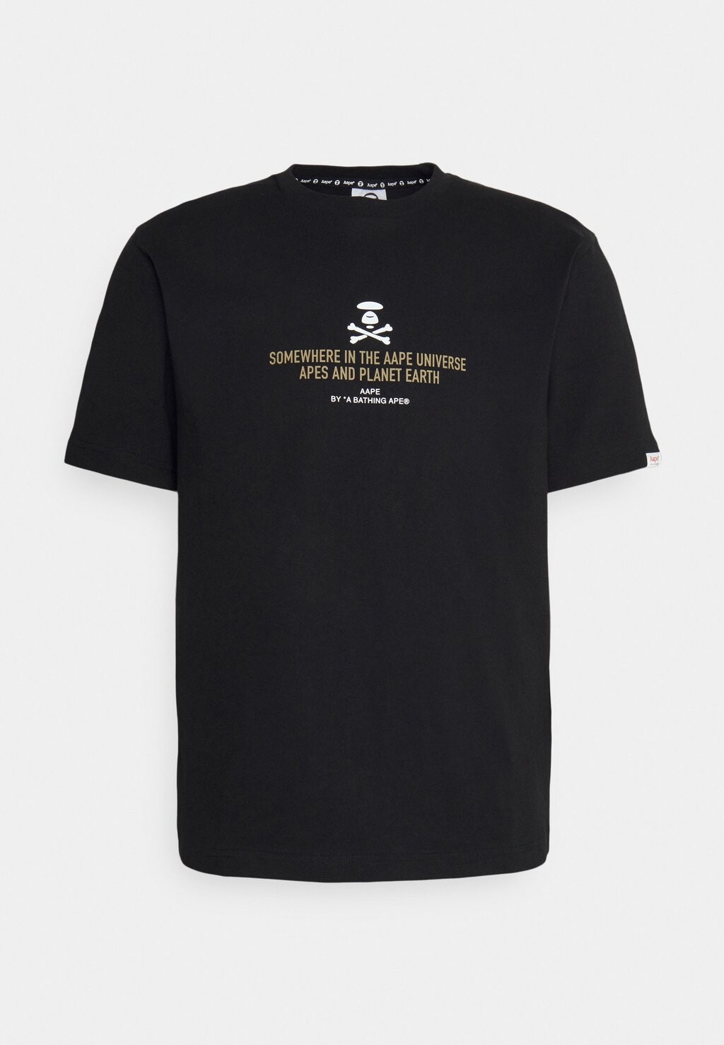 

Футболка с принтом AAPE By A Bathing Ape, черный