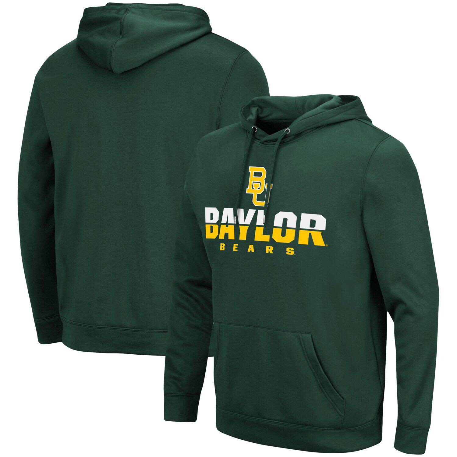 

Мужской зеленый пуловер с капюшоном Baylor Bears Lantern Colosseum
