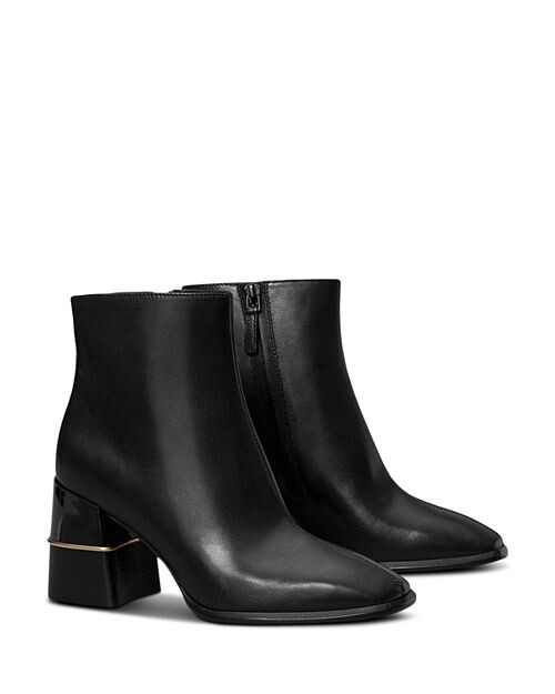 

Женские ботильоны на высоком каблуке с украшением Tory Burch, цвет Black