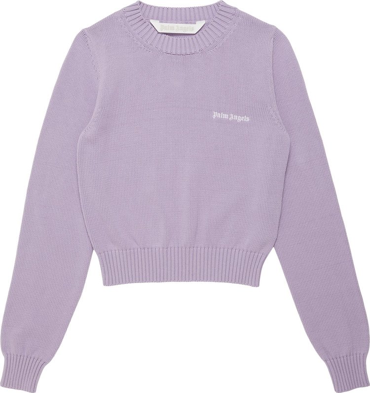 

Свитер Palm Angels Classic Logo 'Lilac/Off White', фиолетовый