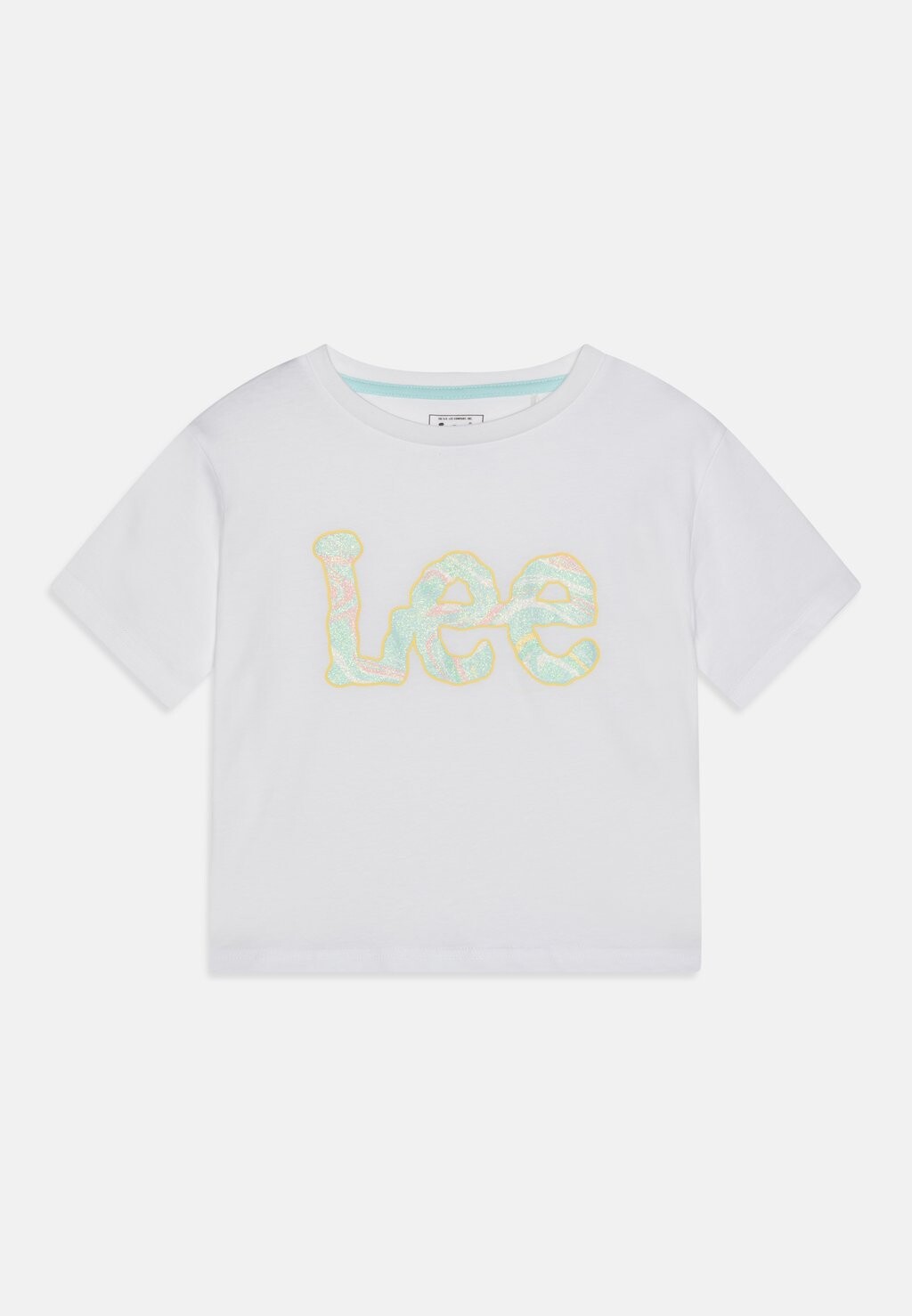 

Футболка с принтом MARBLE PRINT BOXY TEE Lee, цвет bright white