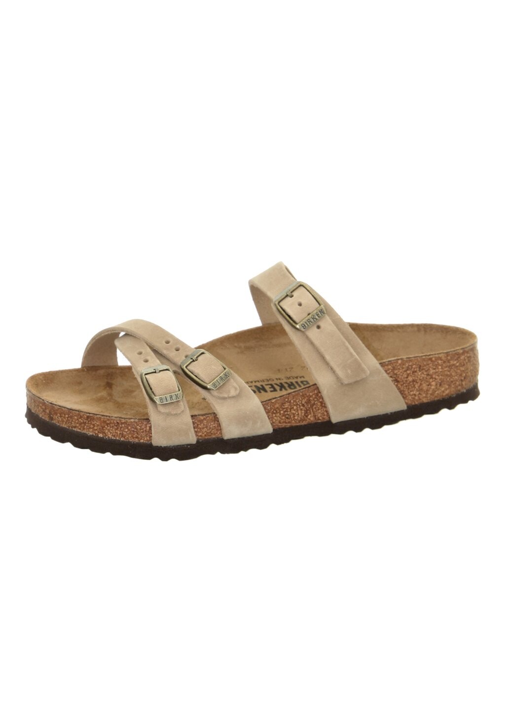 

Мюли на плоской подошве Birkenstock, цвет tabacco brown