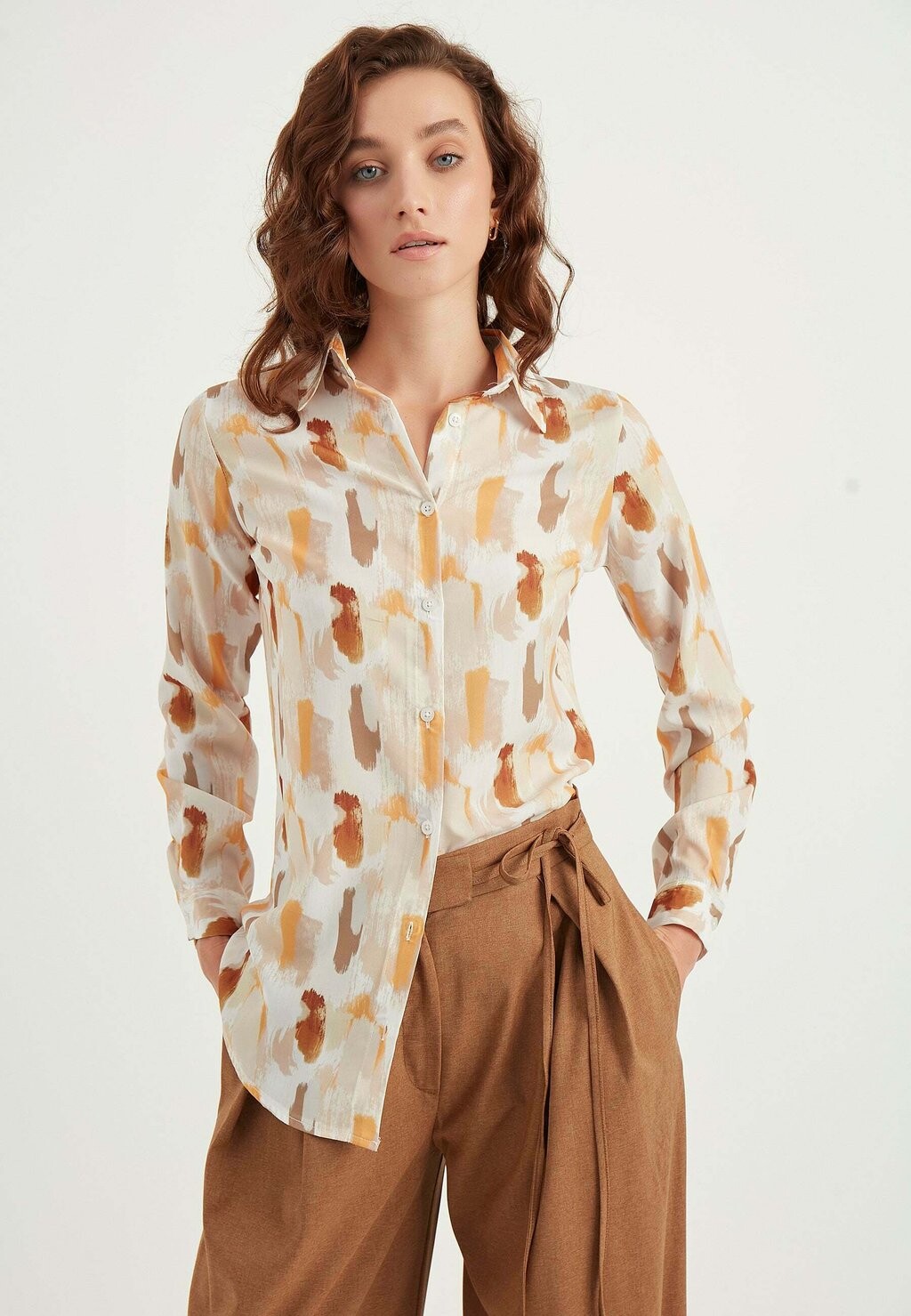 

Рубашка Paint Patterned Herita, желтый