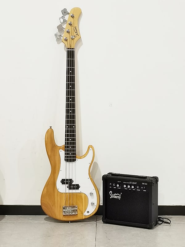 Басс гитара Glarry GP Electric Bass Guitar Burlywood w/ 20W Amplifier