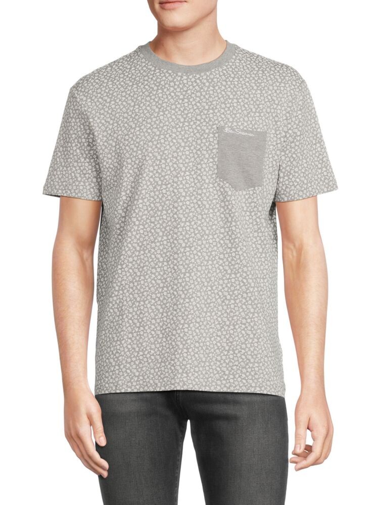 

Цветочная футболка Ben Sherman, цвет Grey Heather