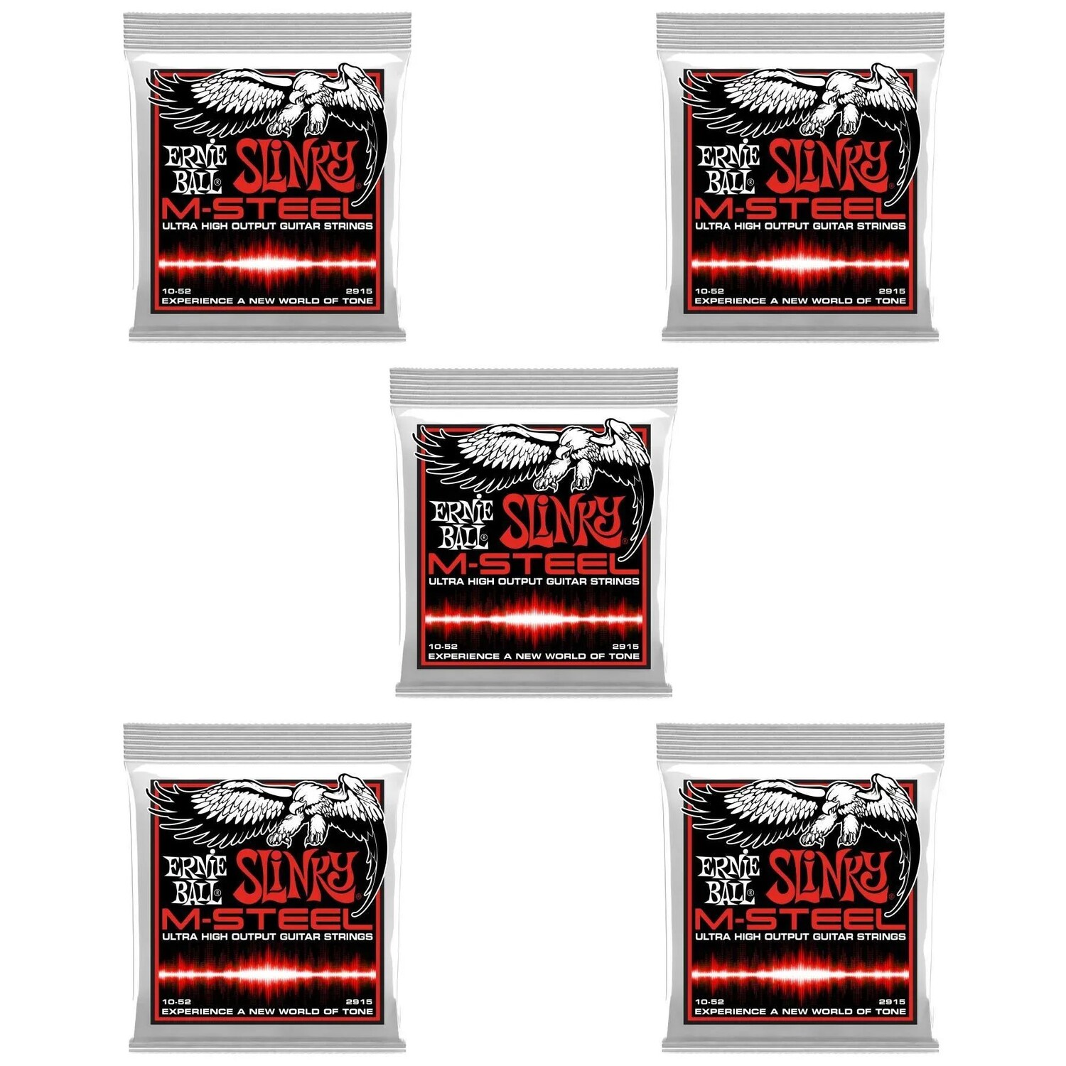 

Струны для электрогитары Ernie Ball 2915 Skinny Top Heavy Bottom Slinky M-Steel — .010-.052 (5 шт.)