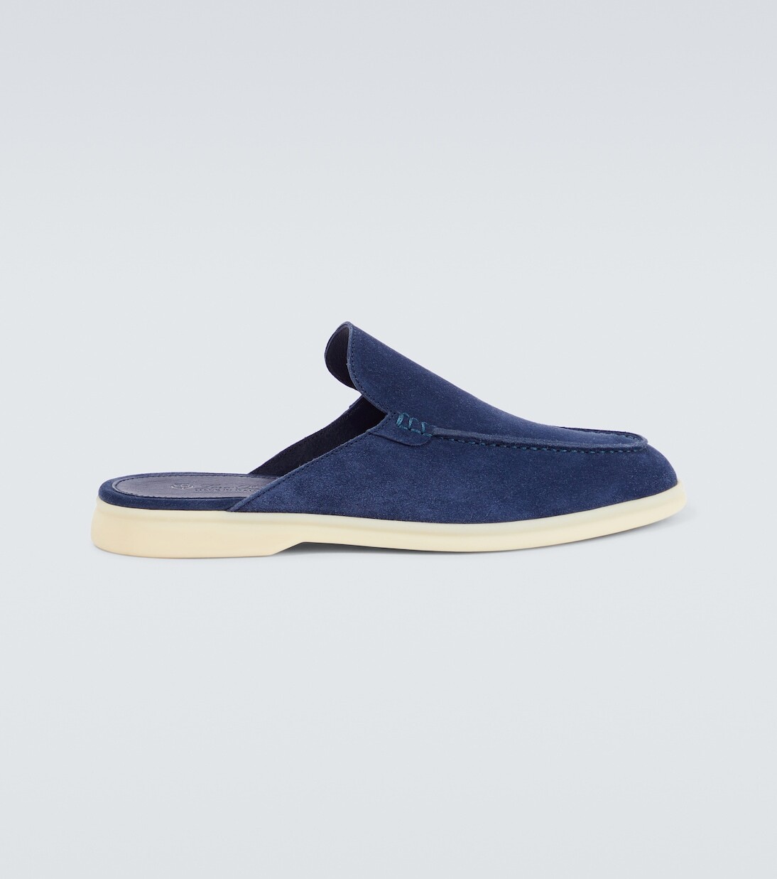 

Замшевые тапочки babouche Loro Piana, синий