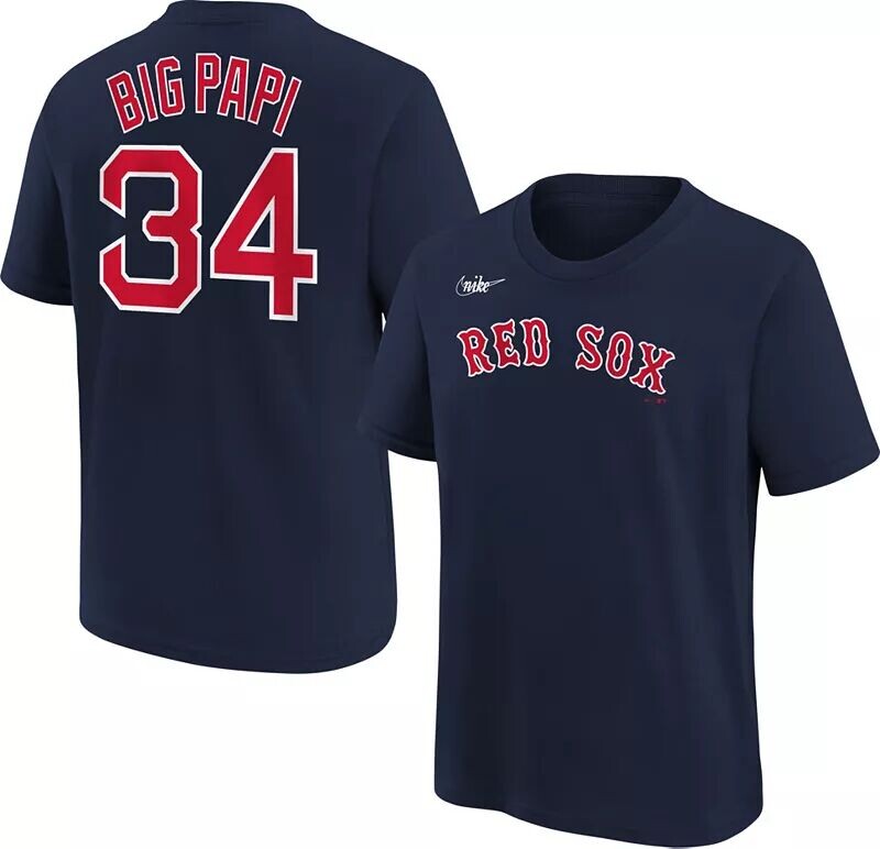 

Темно-синяя футболка Nike Youth Boston Red Sox Big Papi Home