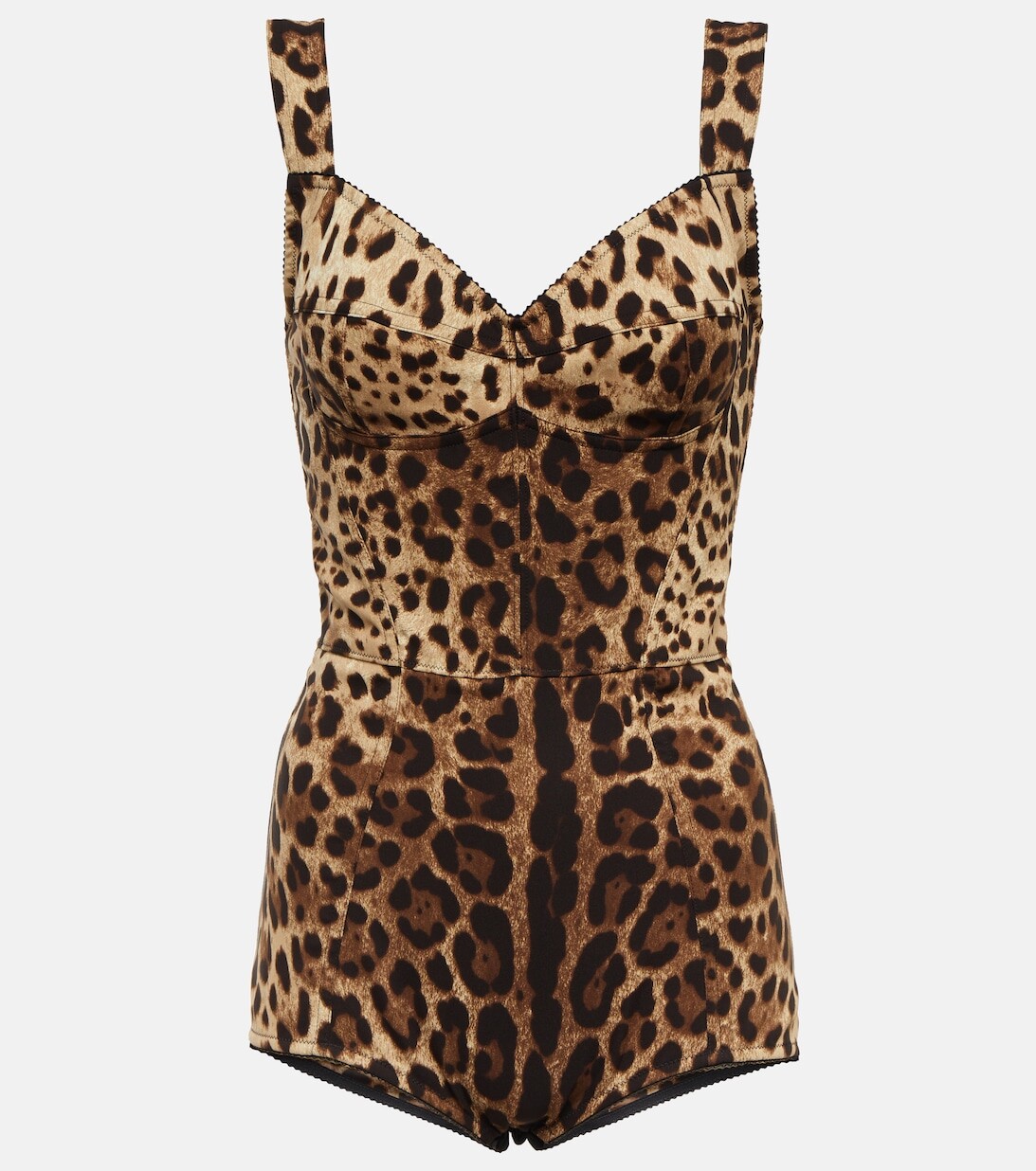 

Корсетное боди с леопардовым принтом DOLCE&GABBANA, разноцветный