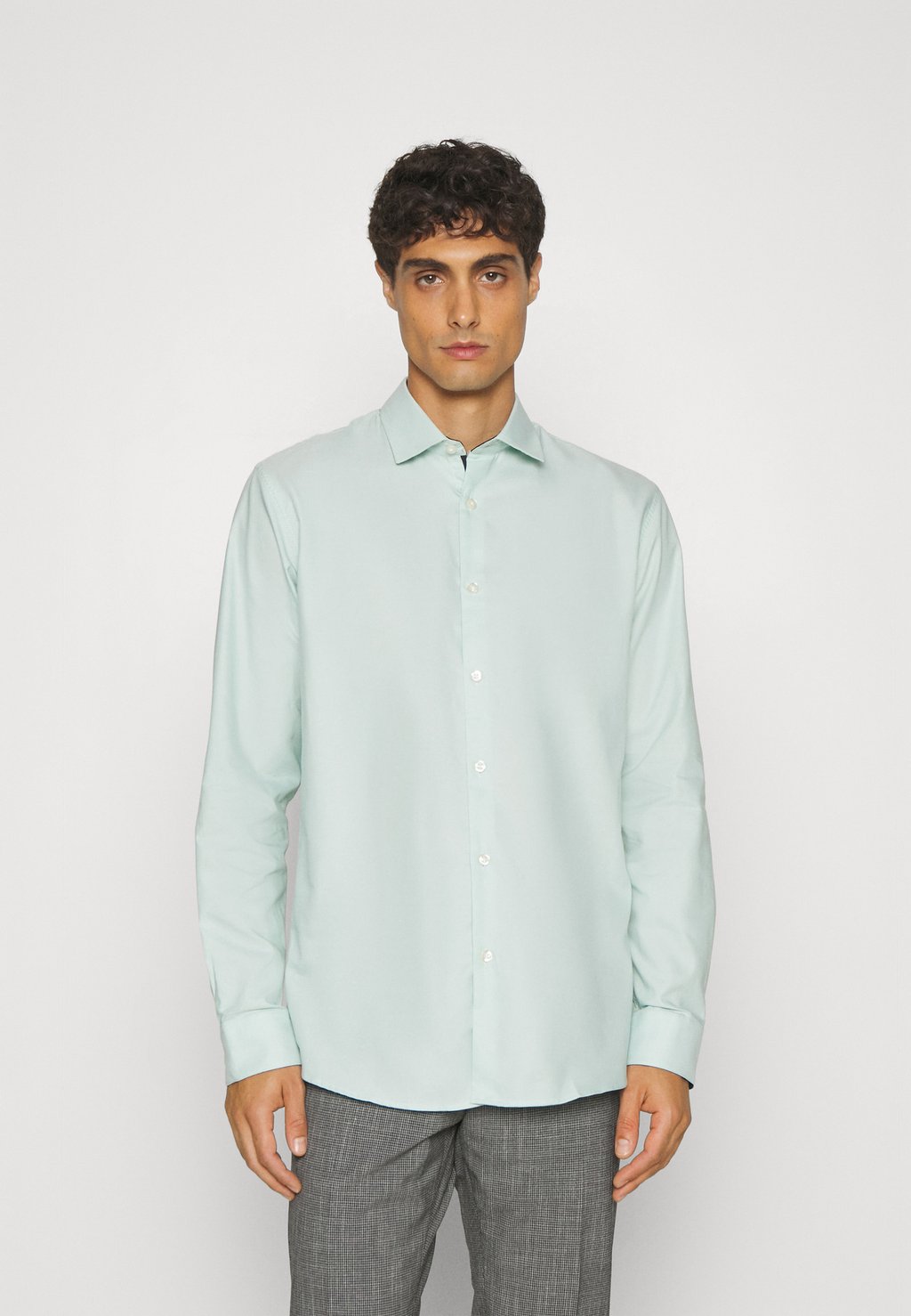 

Классическая рубашка Slhslimnew Mark Shirt Selected, цвет grayed jade