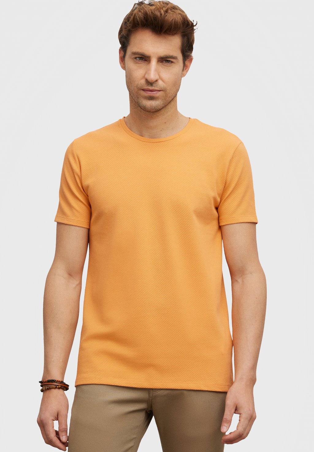 Футболка базовая FIGURED AC&CO / ALTINYILDIZ CLASSICS, цвет Slim Fit Figured T-Shirt