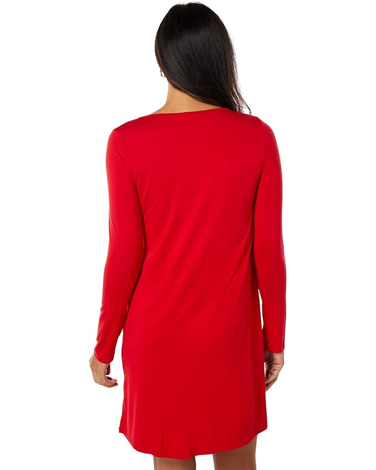 Платье Michael Lauren Hale Long Sleeve High-Low Dress, цвет Lipstick Red lipstick red 7 ml ysl013