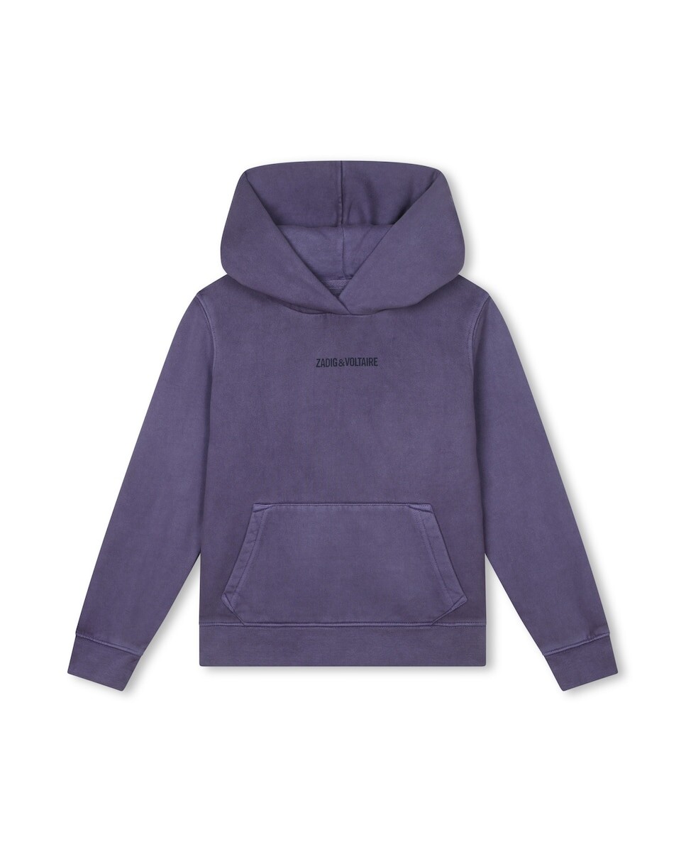 

Толстовка для мальчика с капюшоном и рисунком на спине Zadig & Voltaire, фиолетовый