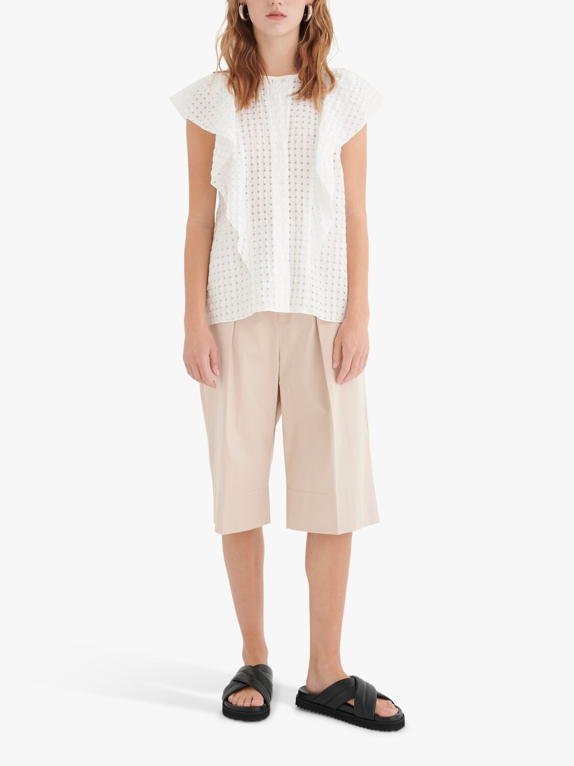 

Топ InWear Vanida с оборками, чистый белый