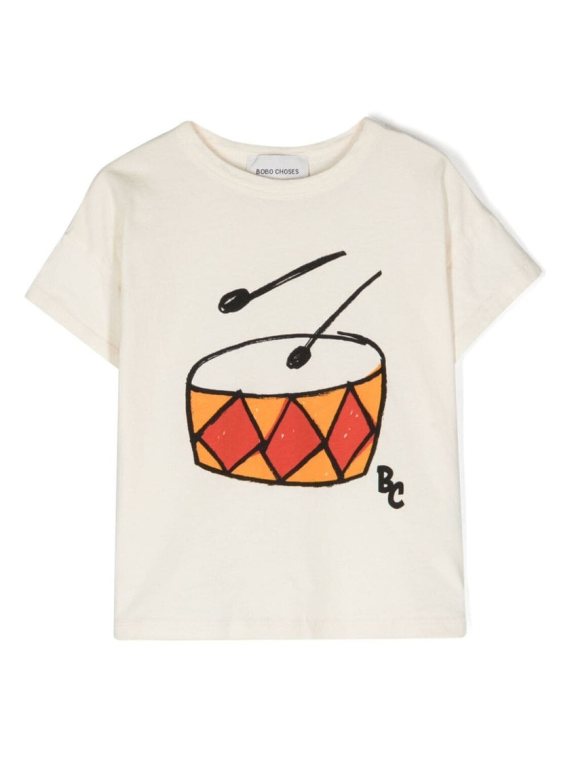 

Bobo Choses футболка Play the Drum, нейтральный цвет