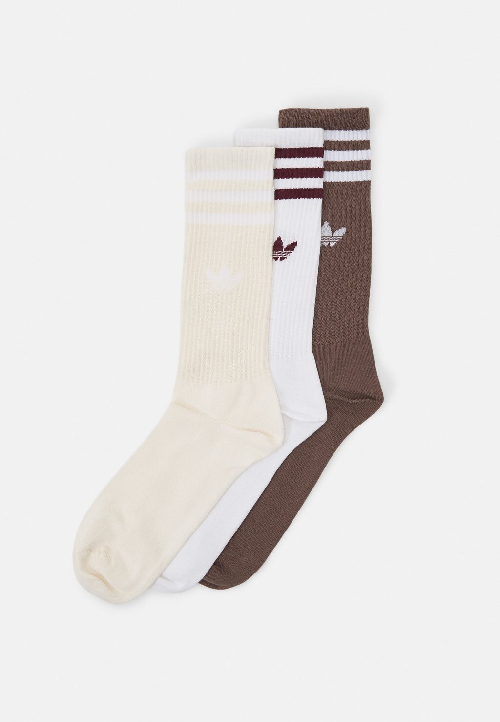 

Носки High Crew Sock Unisex 3 Pack adidas Originals, цвет white/earth strata