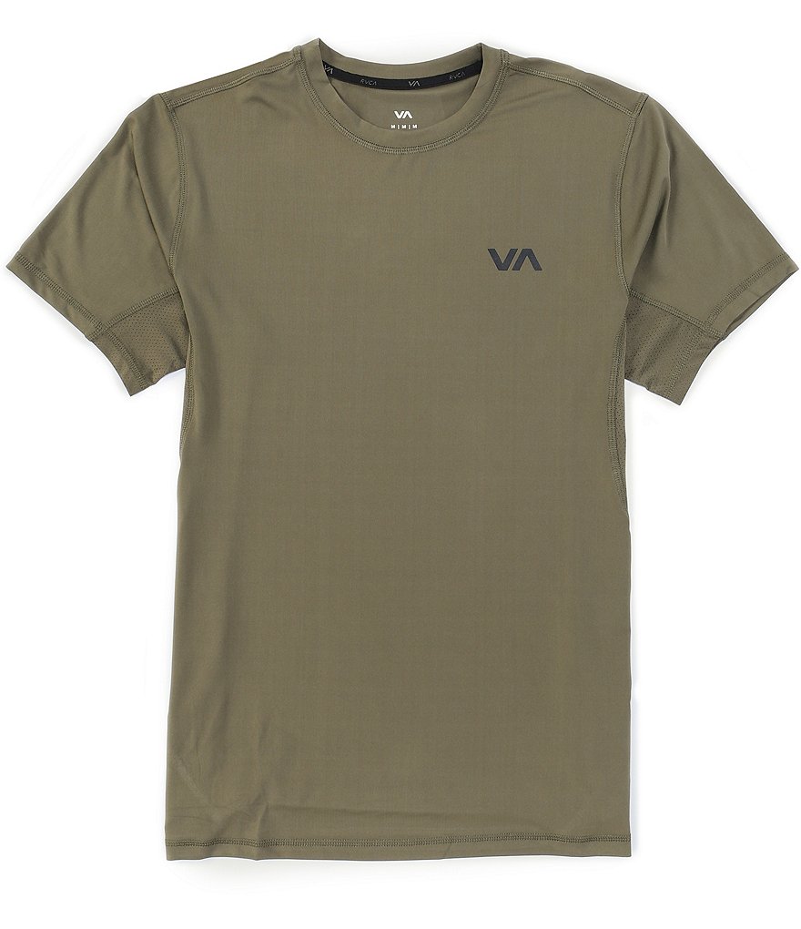 Тренировочная футболка с короткими рукавами RVCA VA Sport Vent, зеленый