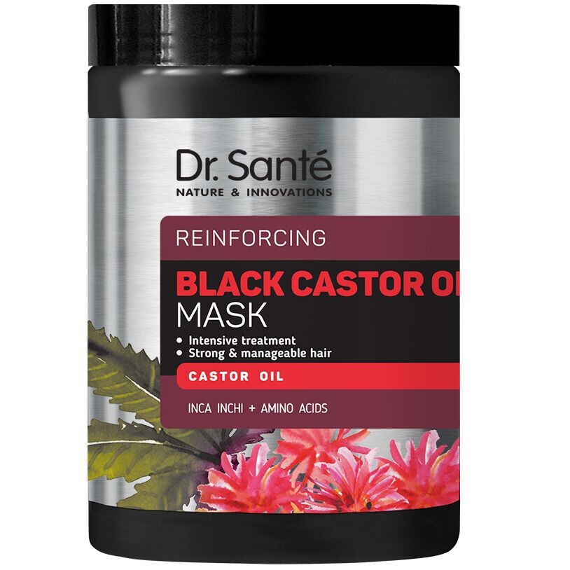 

Восстанавливающая маска для волос с касторовым маслом Dr. Santé Black Castor Oil, 1000 мл
