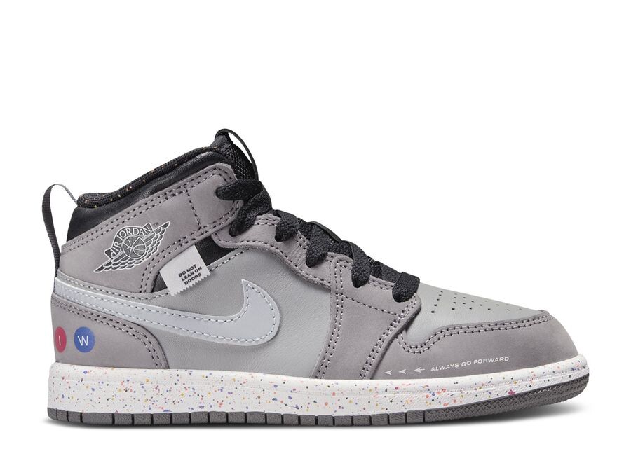 

Кроссовки Air Jordan Jordan 1 Mid Wings Ps 'Nyc Subway', серый