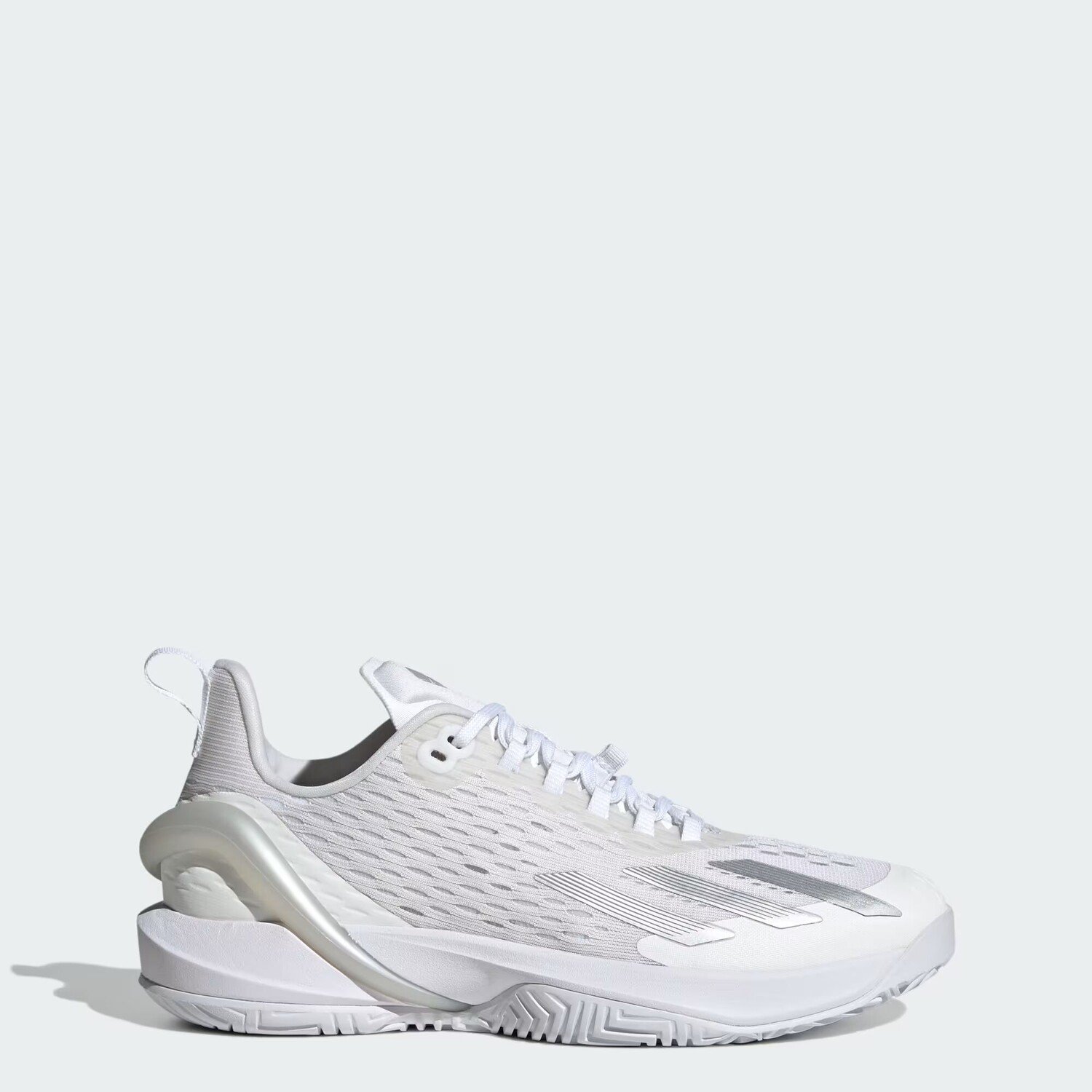 

adizero Cybersonic Женские кроссовки Adidas, цвет Cloud White/Silver Metallic/Grey One