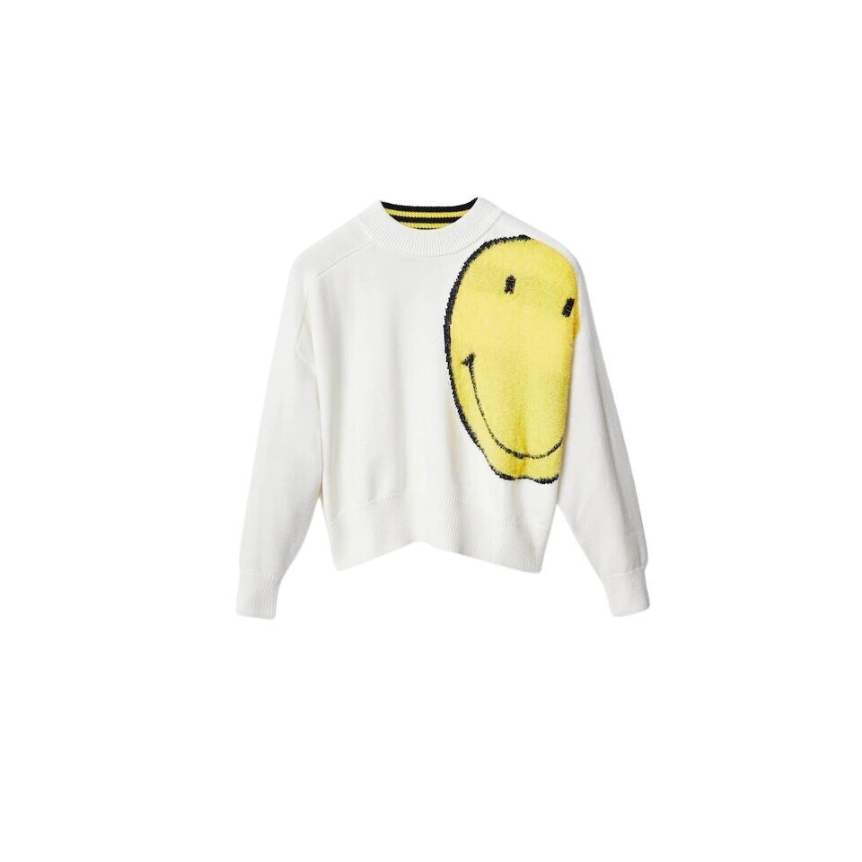 

Свитер Desigual Smiley, белый