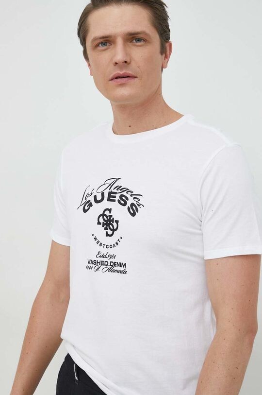 

Футболка из хлопка Guess, белый