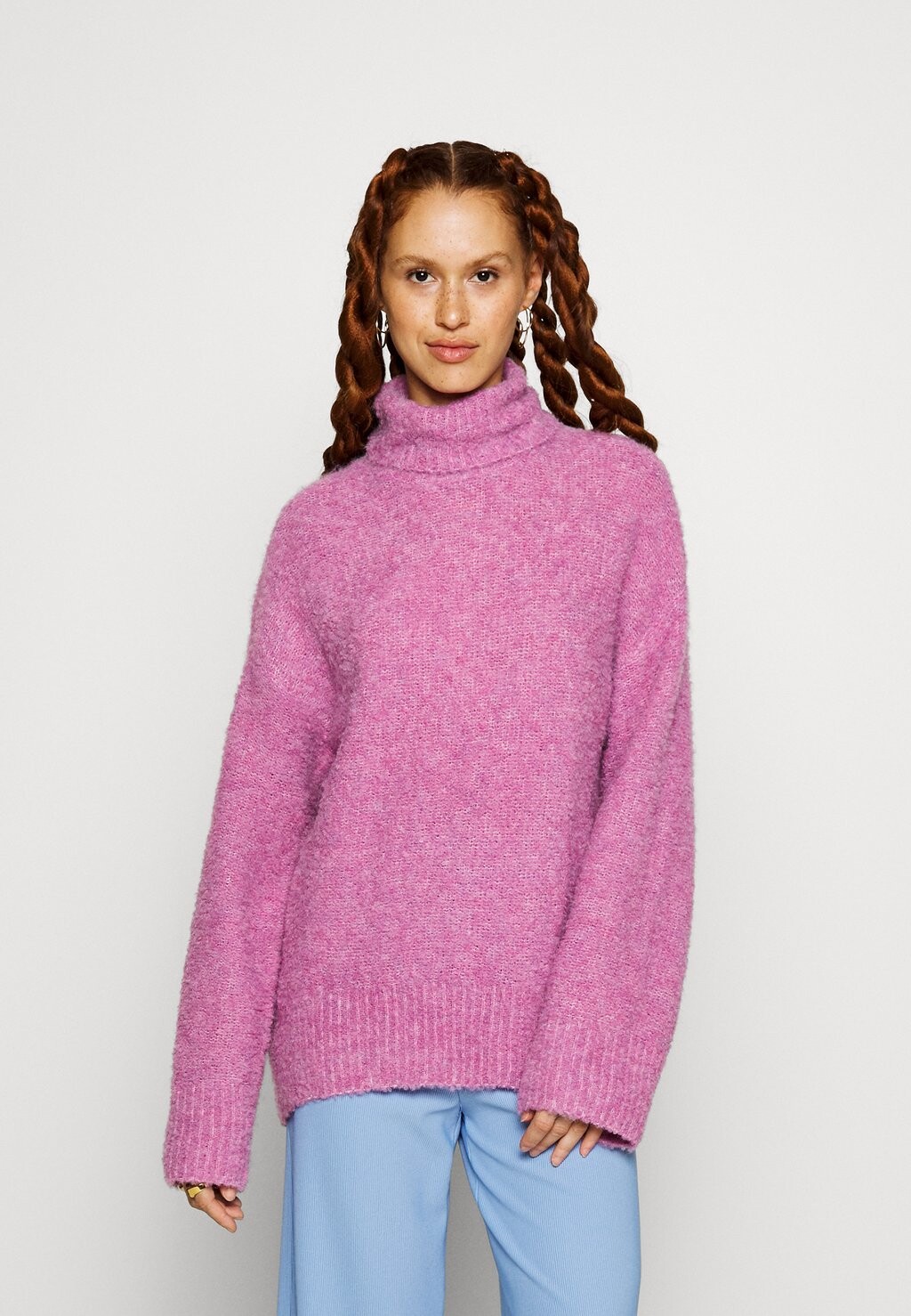 

Свитер PCNATHERINE HIGH NECK PIECES Tall, сияющая орхидея/меланж