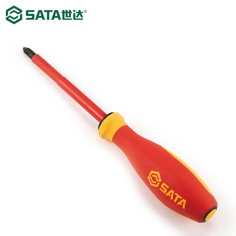 SATA Tools G Series Отвертка с трехцветной ручкой и крестообразной изоляцией № 1x80MM 61212