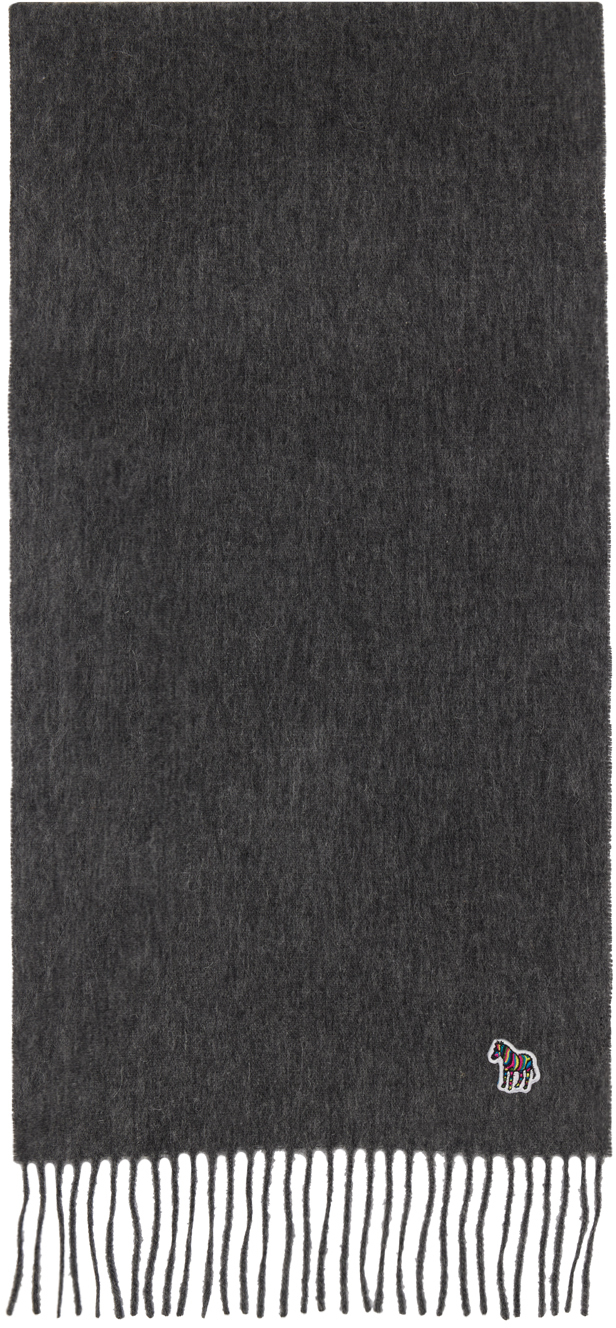 Серый шарф с зеброй PS by Paul Smith мини печь greys rmr 4001