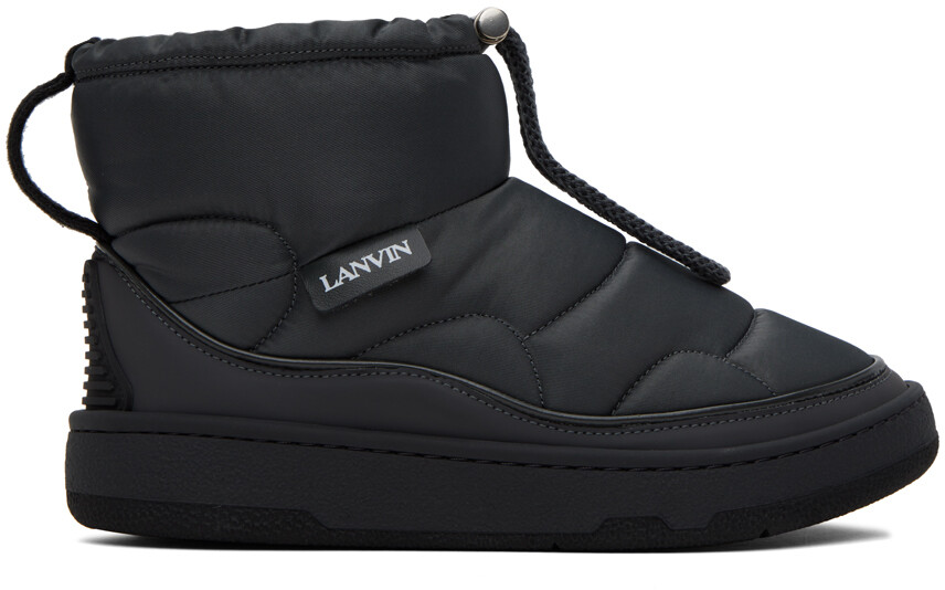 

Серые зимние ботинки Lanvin, Серый