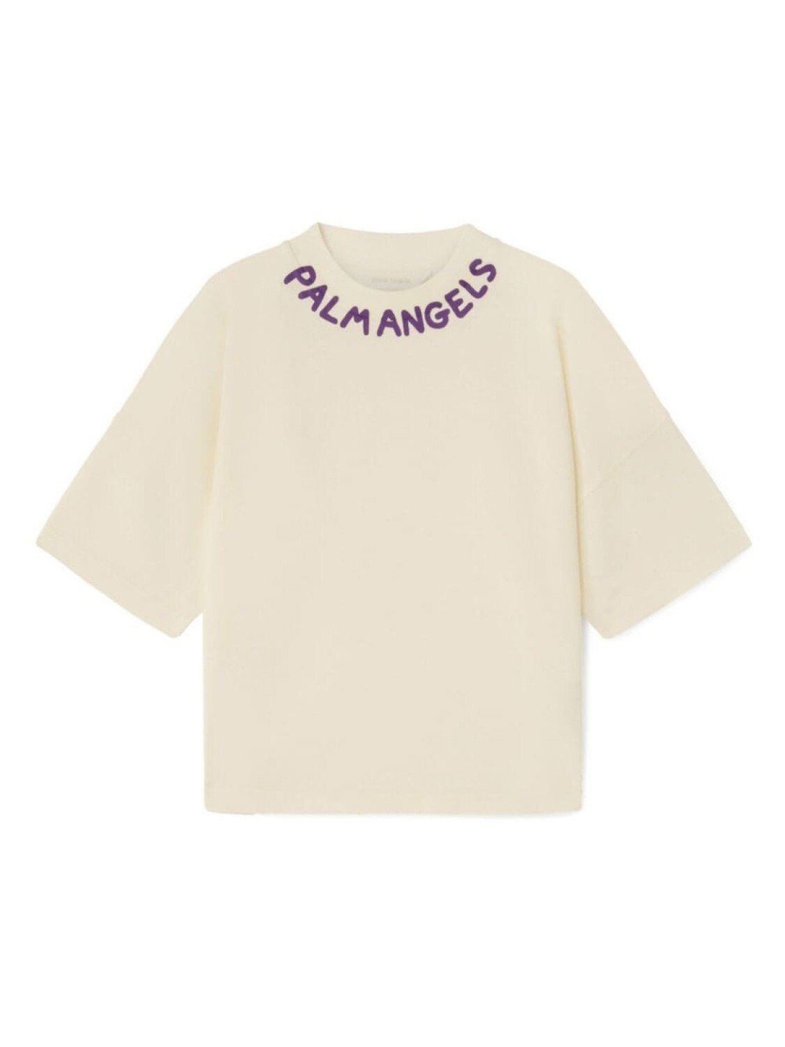 

Palm Angels Kids футболка с логотипом, нейтральный цвет