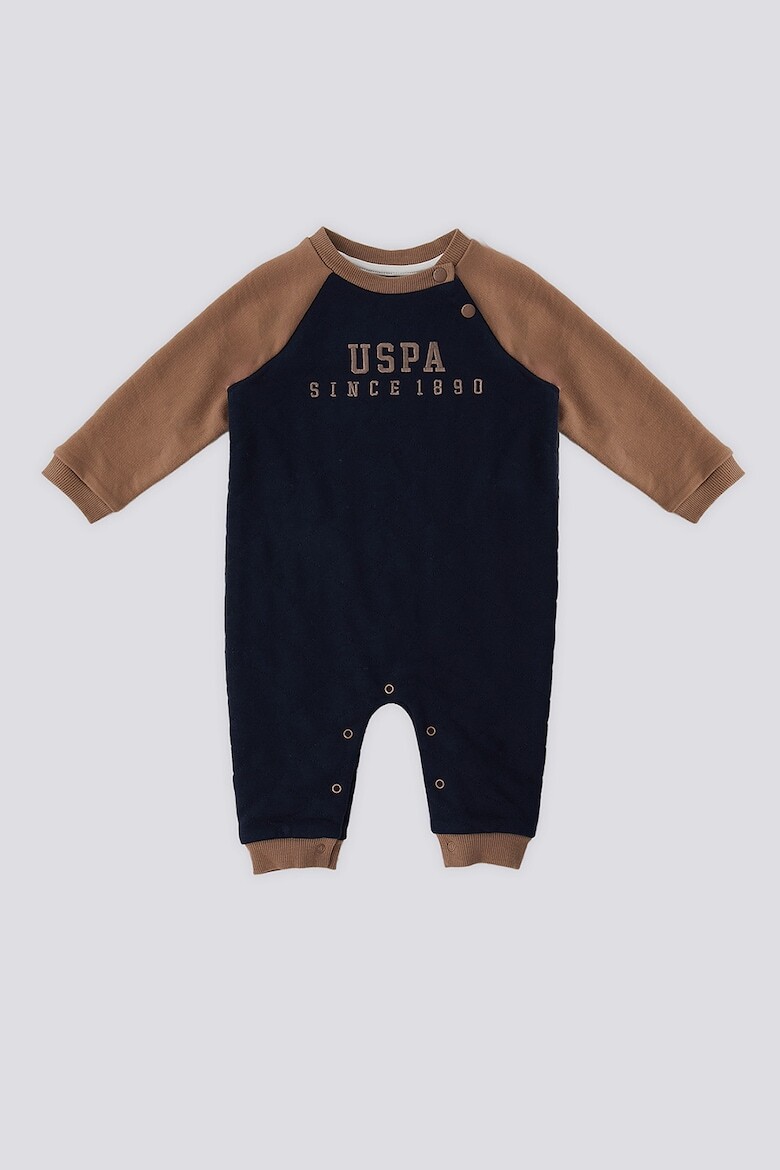 

Комбинезон с надписью и контрастами U S Polo Assn , коричневый