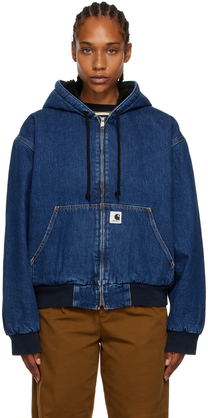 

Синий джинсовый бомбер Carhartt Work In Progress OG Active
