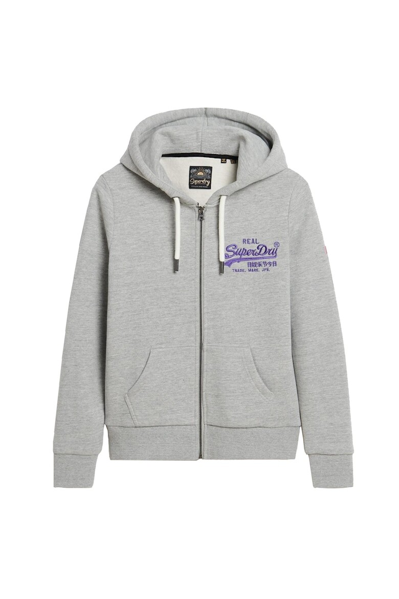 

Худи с логотипом и ссылкой Superdry, серый