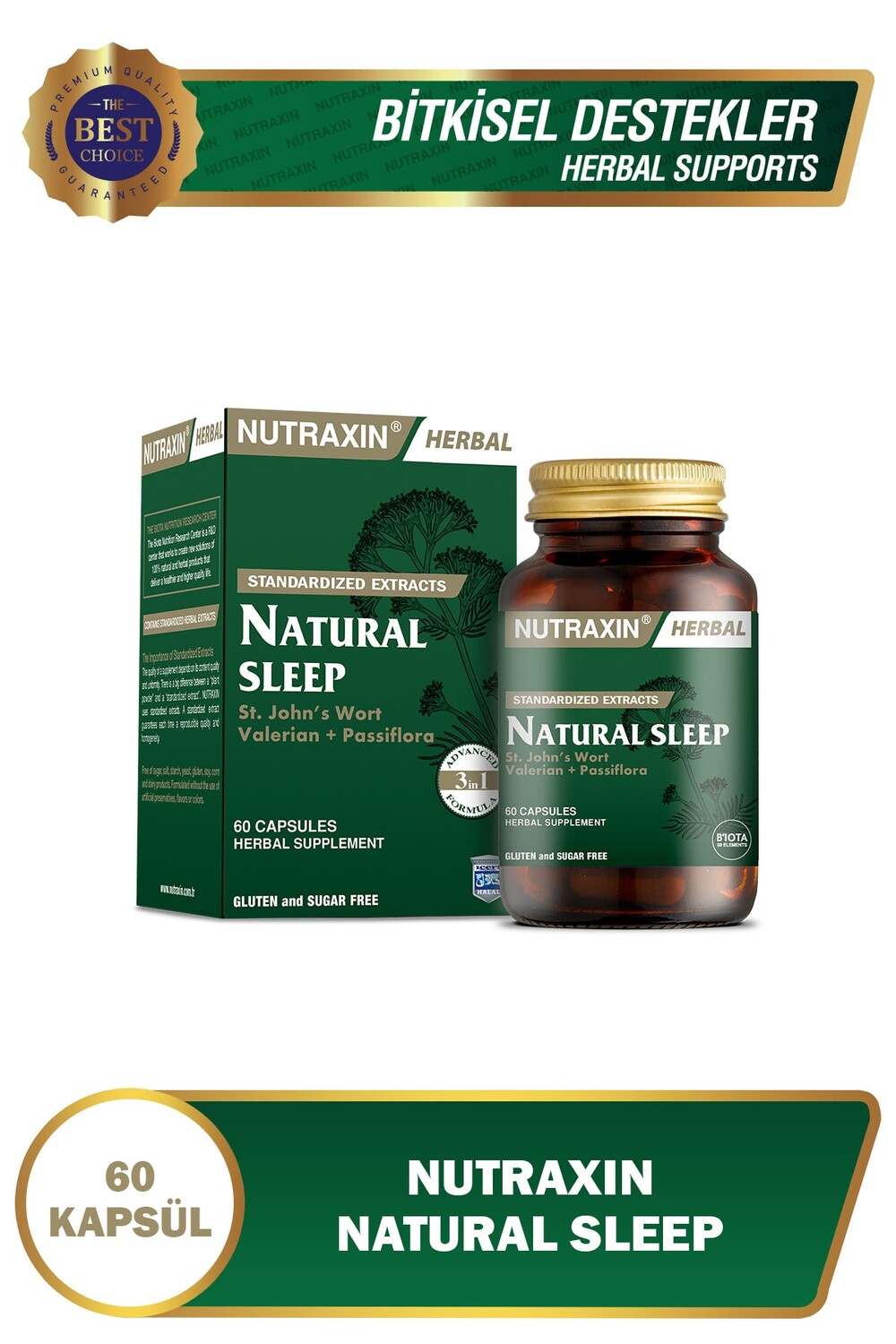 

Nutraxin Натуральный сон, 60 капсул