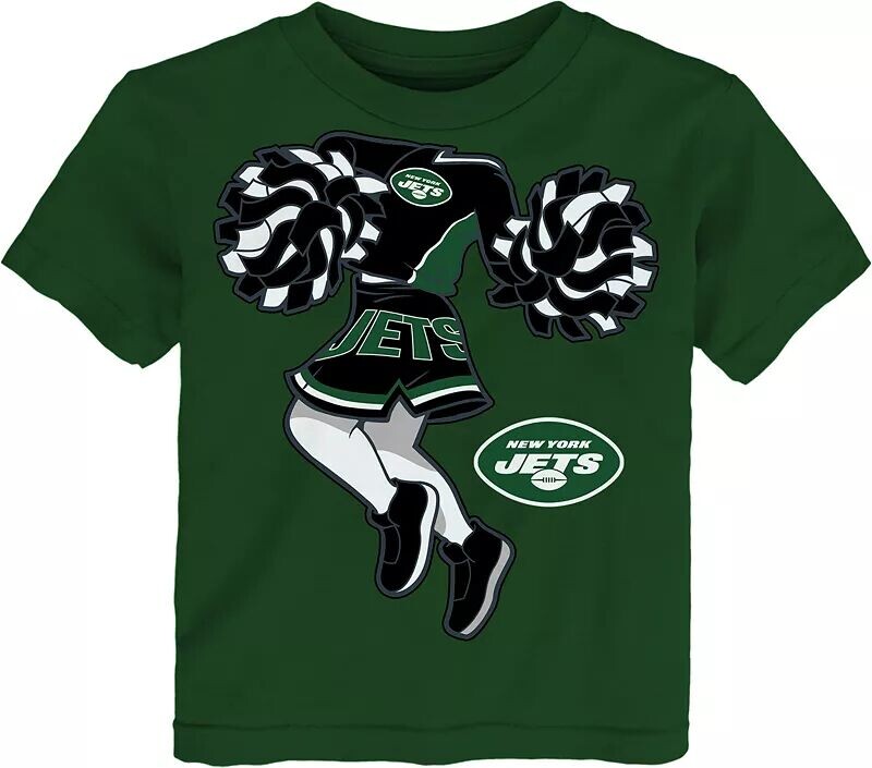 

Зеленая футболка команды болельщиков команды Nfl Team Apparel для малышей New York Jets