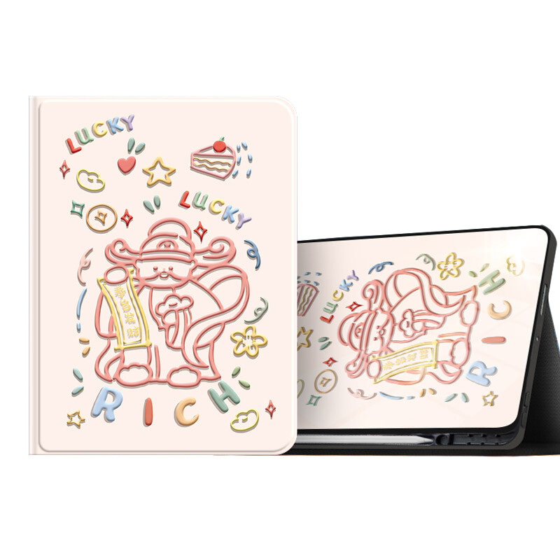 

Super Mouse Плоский защитный чехол, Line Fortuna tea red pen trough model