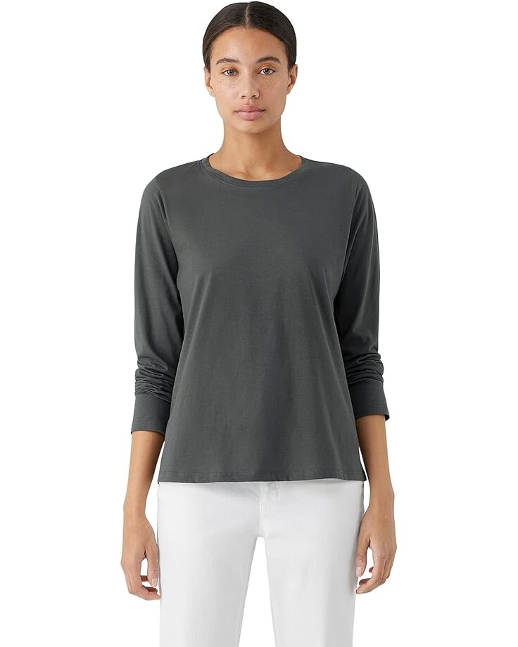 

Футболка Eileen Fisher Round Neck, цвет Grove
