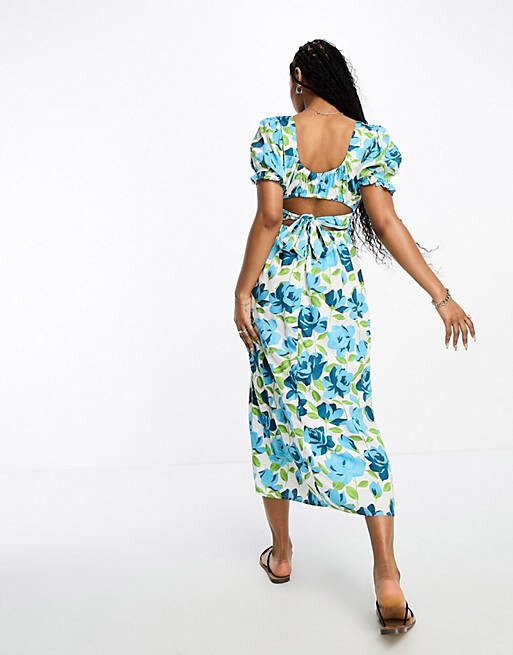 

Платье миди со сборками в форме сердца Miss Selfridge