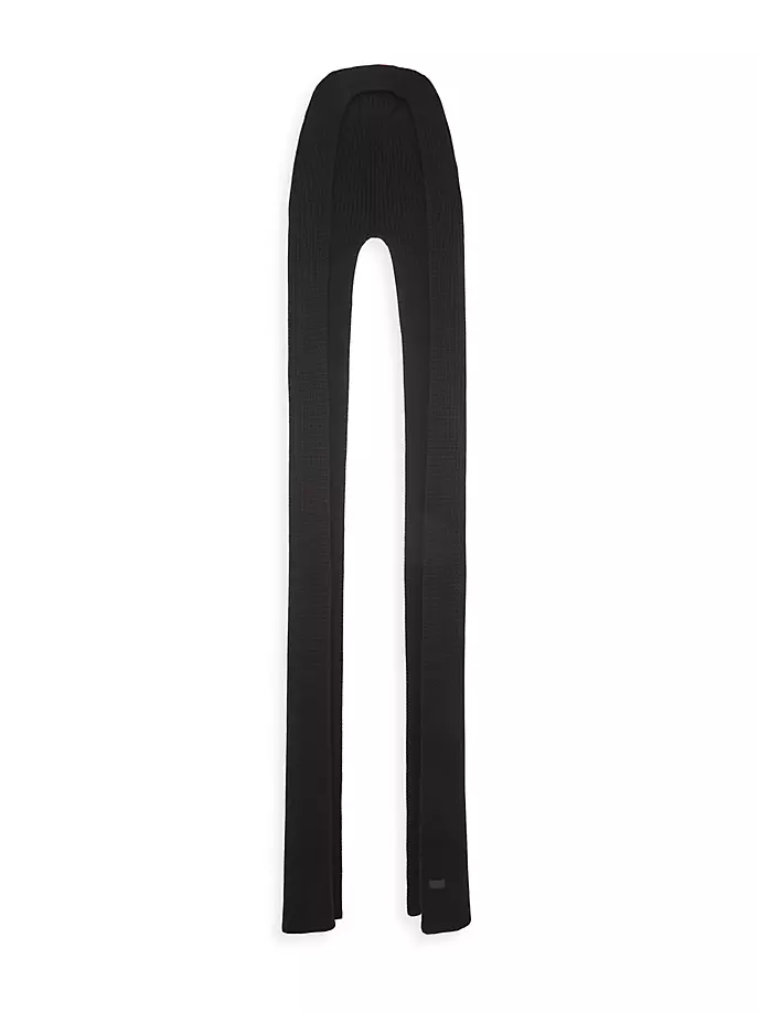 

Шарф с капюшоном из кашемира Saint Laurent, черный