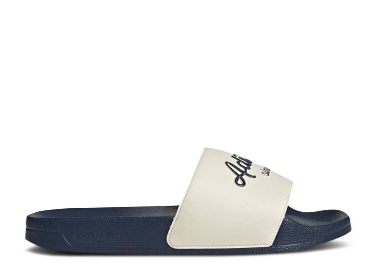 

Кроссовки Adidas ADILETTE SHOWER SLIDE 'WHITE SHADOW NAVY', белый