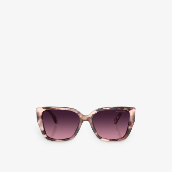 

Mk2199 acadia солнцезащитные очки из ацетата черепаховой расцветки в прямоугольной оправе Michael Kors, розовый