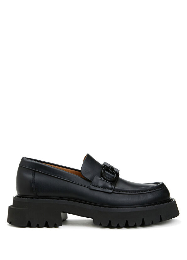 

Мужские кожаные лоферы Ferragamo, черный