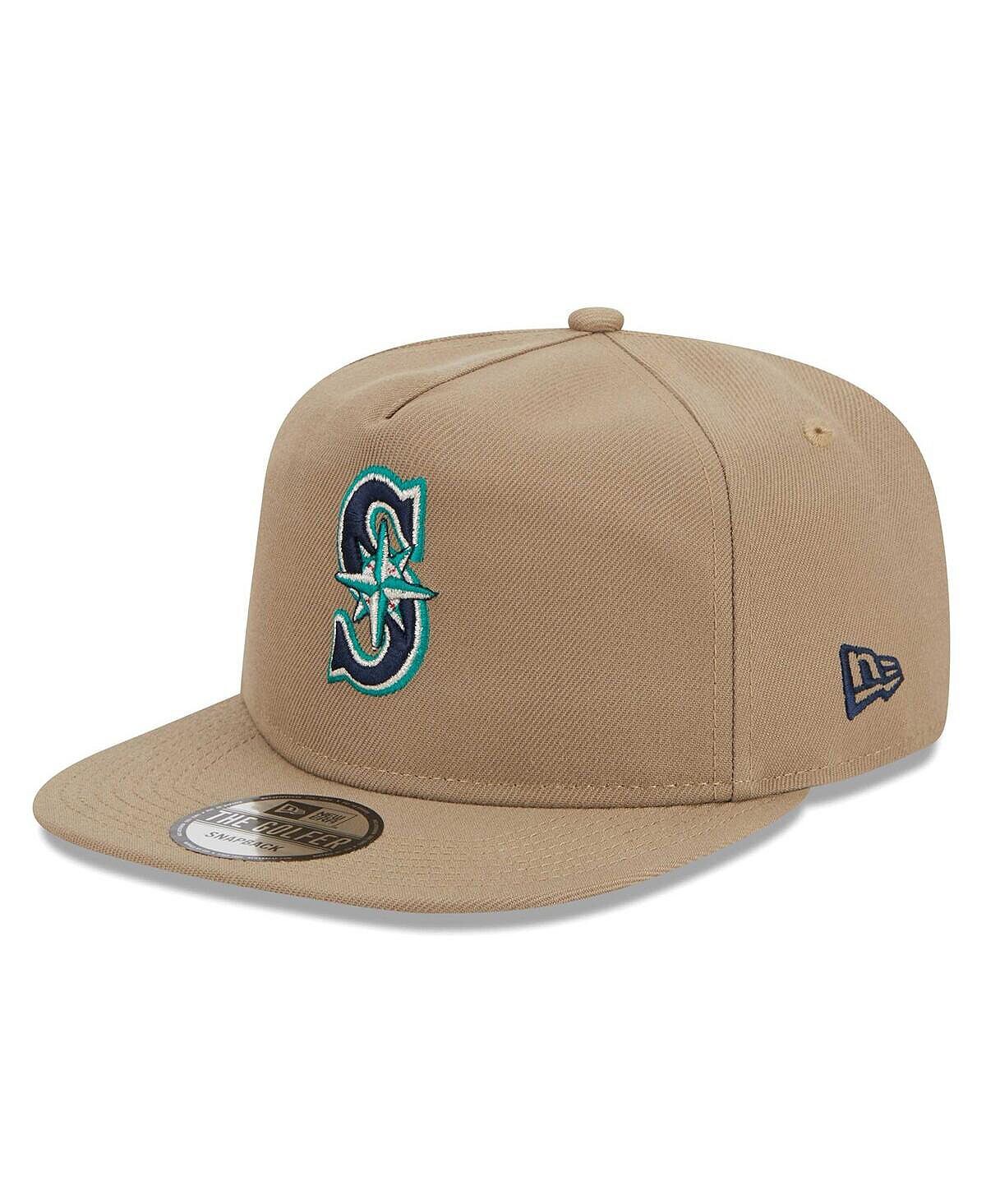 

Мужская регулируемая кепка для гольфа цвета хаки Seattle Mariners Golfer New Era