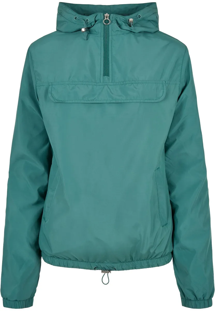 

Куртка всепогодная URBAN CLASSICS " Urban Classics Women's Ladies Basic Pullover Jacket" (1 шт.), с капюшоном, цвет Paleleaf