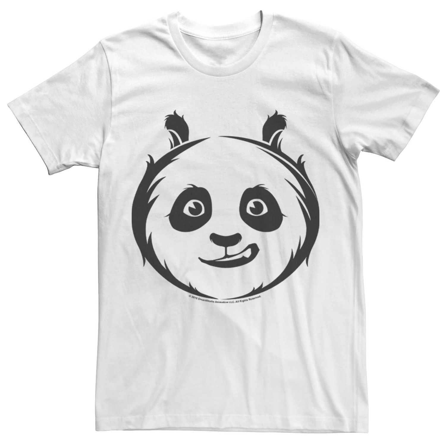 Мужская футболка Kung Fu Panda Po Face Licensed Character мужская футболка kung fu panda с короткими рукавами mr ping haha in your face fifth sun белый