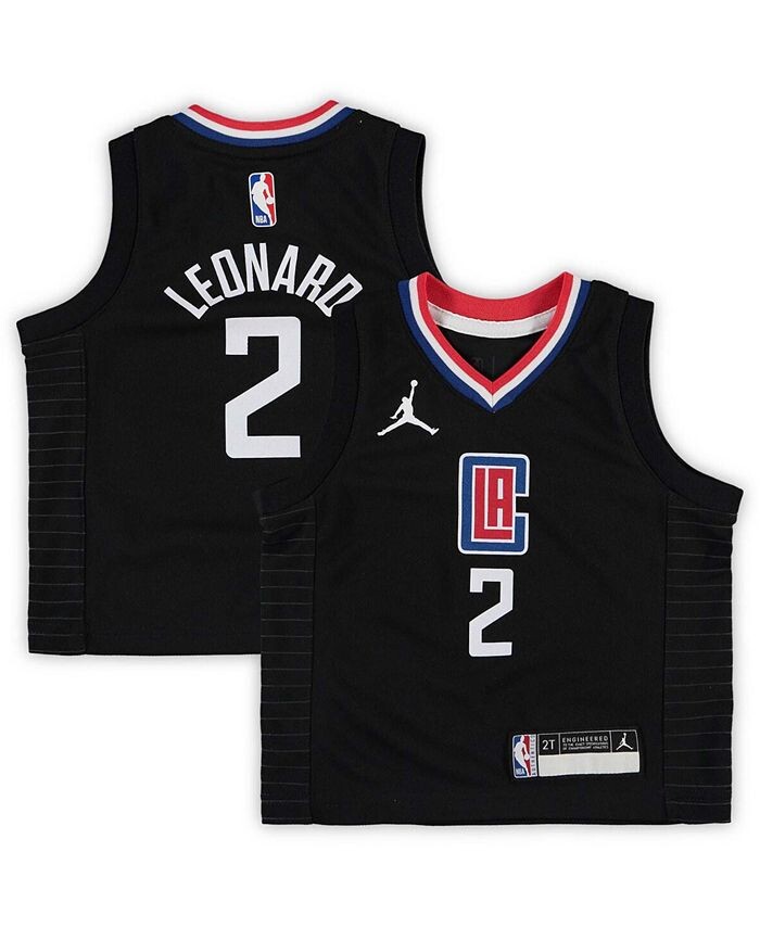 

Джерси Kawhi Leonard Black LA Clippers 2020/21 для девочек и мальчиков - Statement Edition Jordan, черный