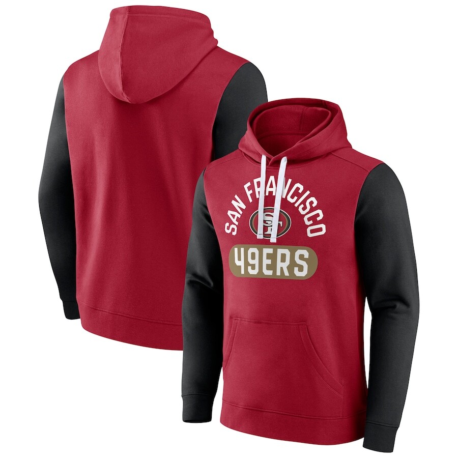 

Пуловер с капюшоном Fanatics Branded San Francisco 49Ers, алый